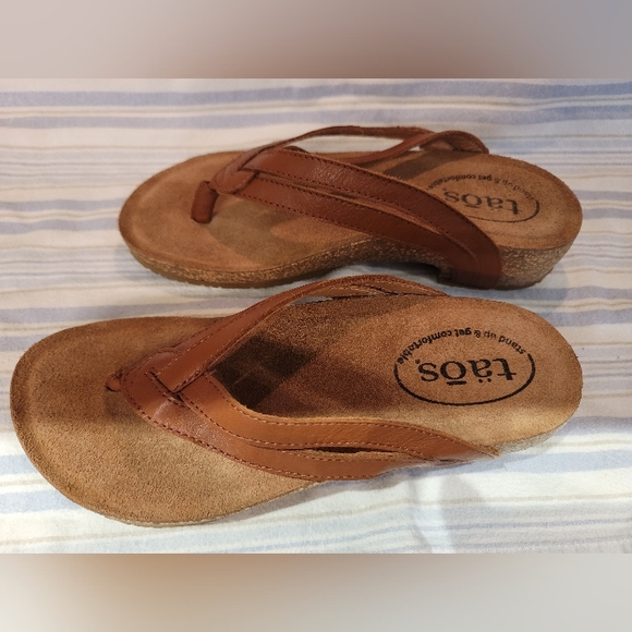 Taos Link Leather Thong Sandal NWOT Size 37 6-6.5 - Picture 6 of 8